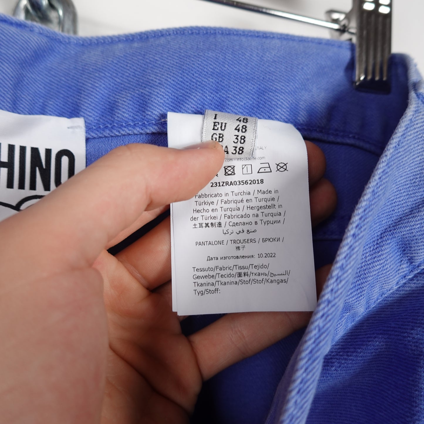 Moschino Blue Bear Denim Pants - Size 32