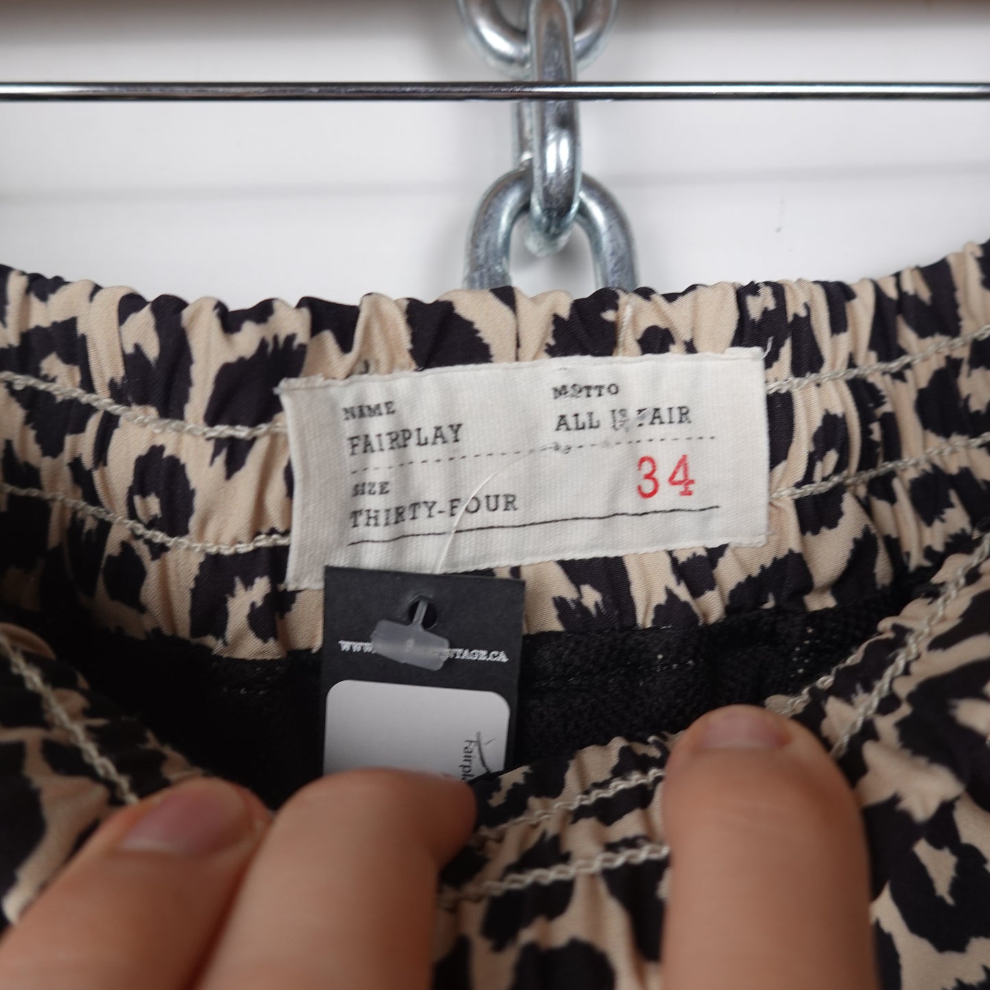 Fairplay Leopard Print Shorts - Size 34