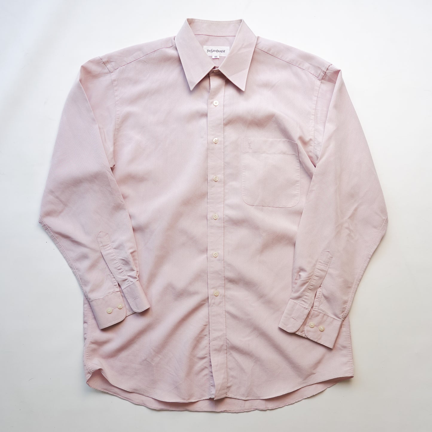 Vintage YSL Pink Button Up Shirt - Size XL