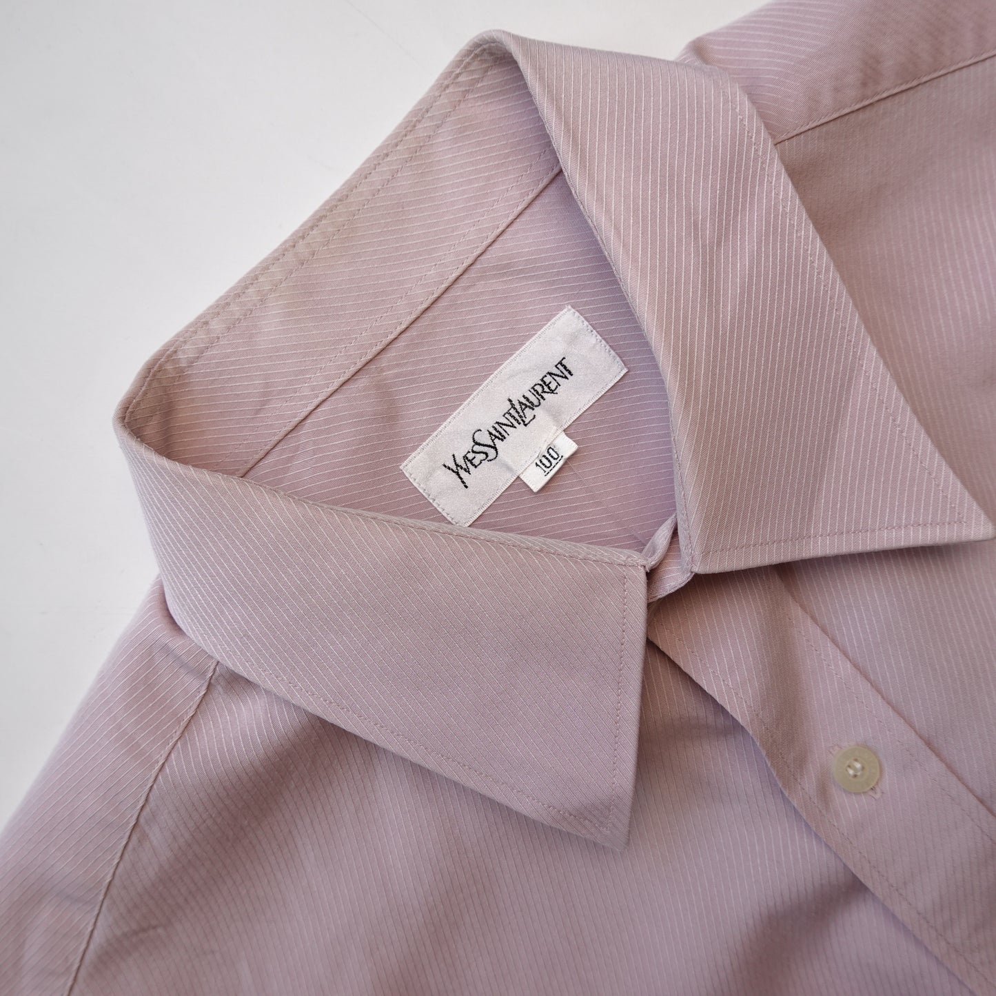 Vintage YSL Pink Button Up Shirt - Size XL