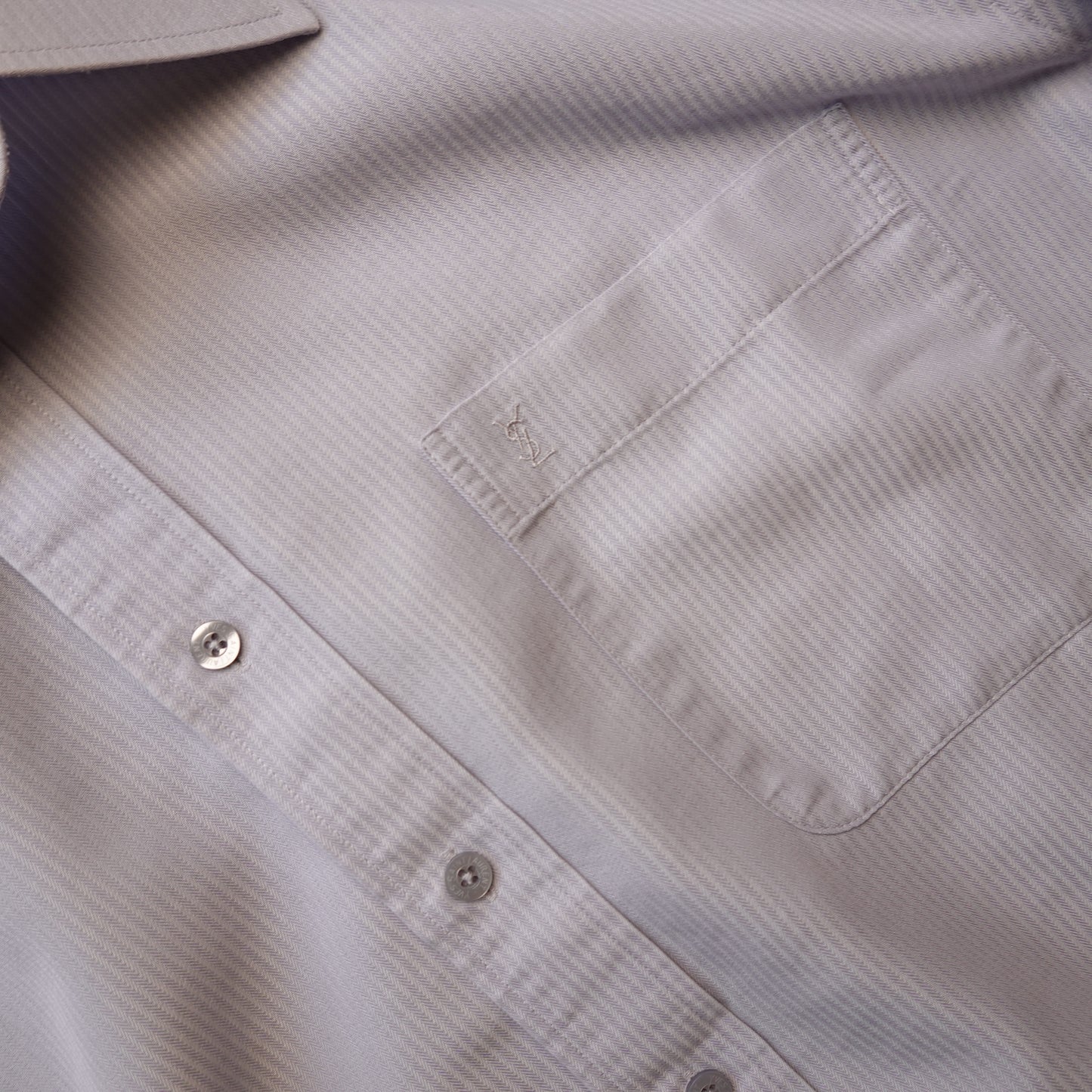 Vintage YSL Blue Button Up Shirt - Size XL