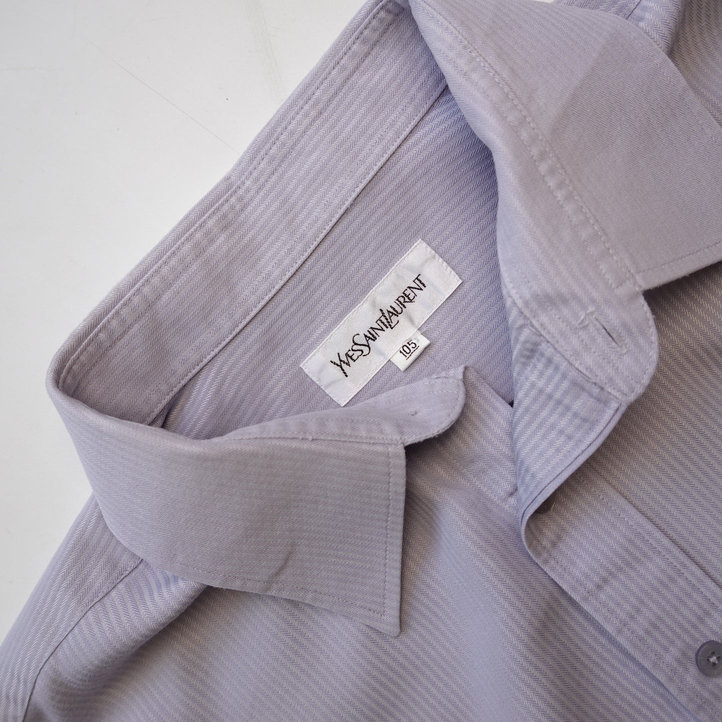Vintage YSL Blue Button Up Shirt - Size XL