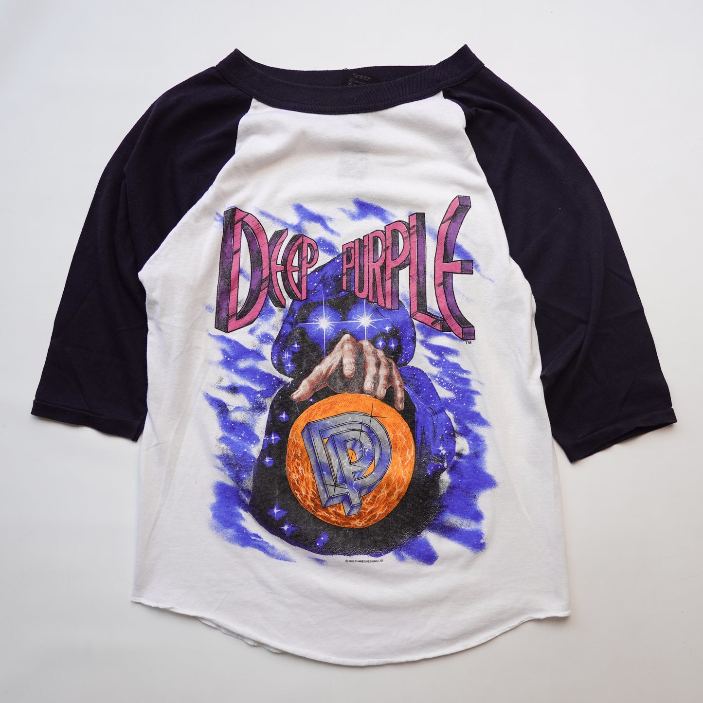 Vintage Deep Purple Raglan Tee - Size S