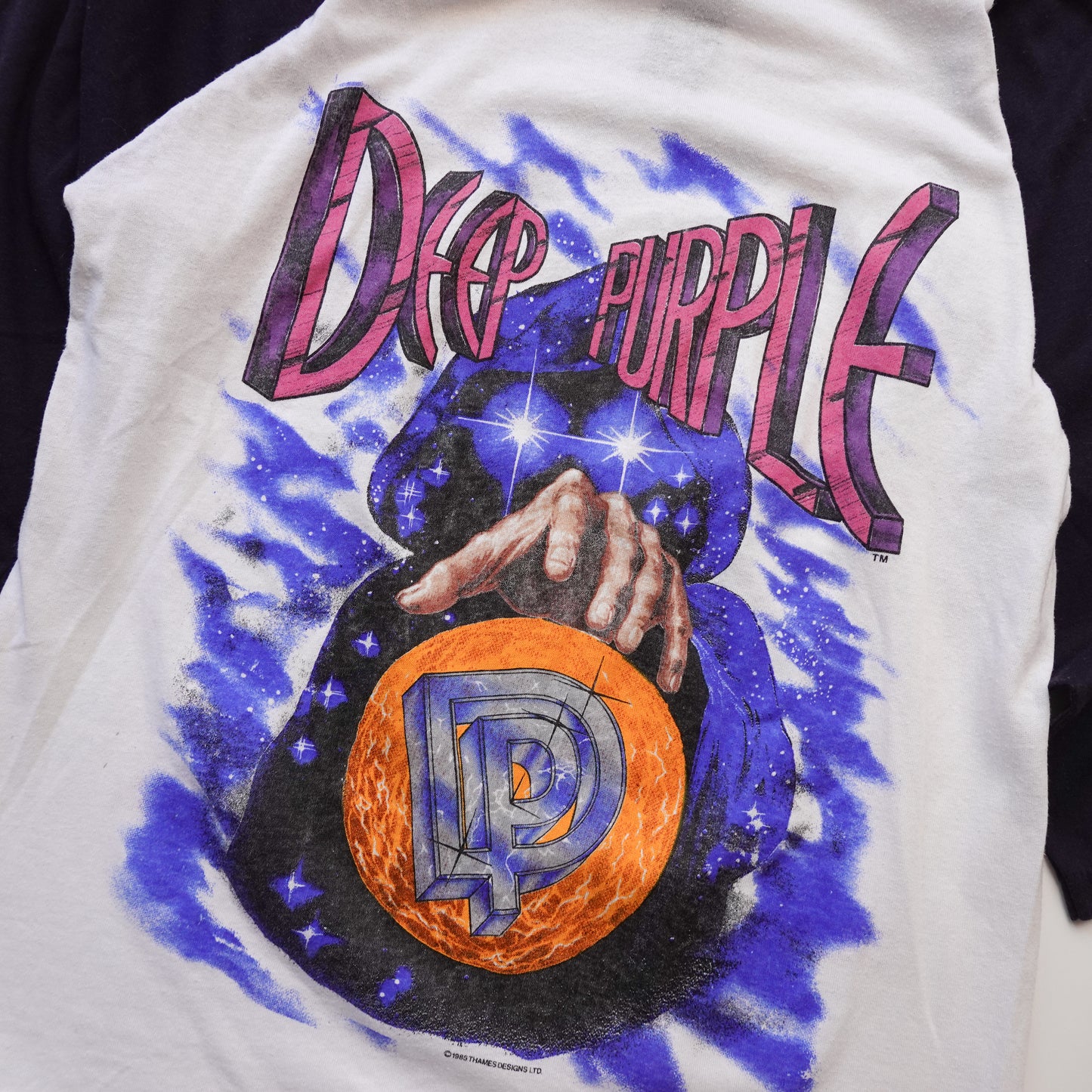 Vintage Deep Purple Raglan Tee - Size S