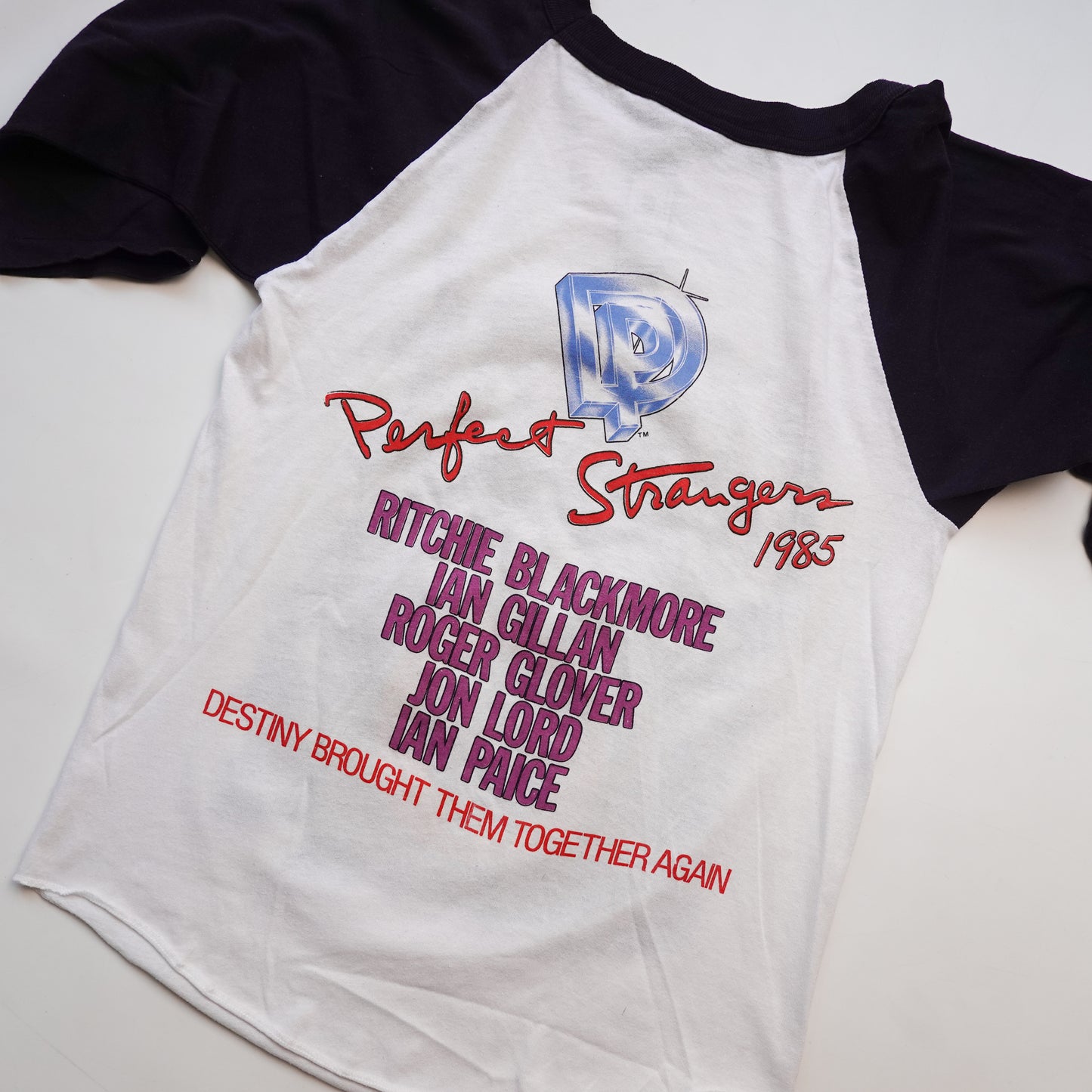 Vintage Deep Purple Raglan Tee - Size S
