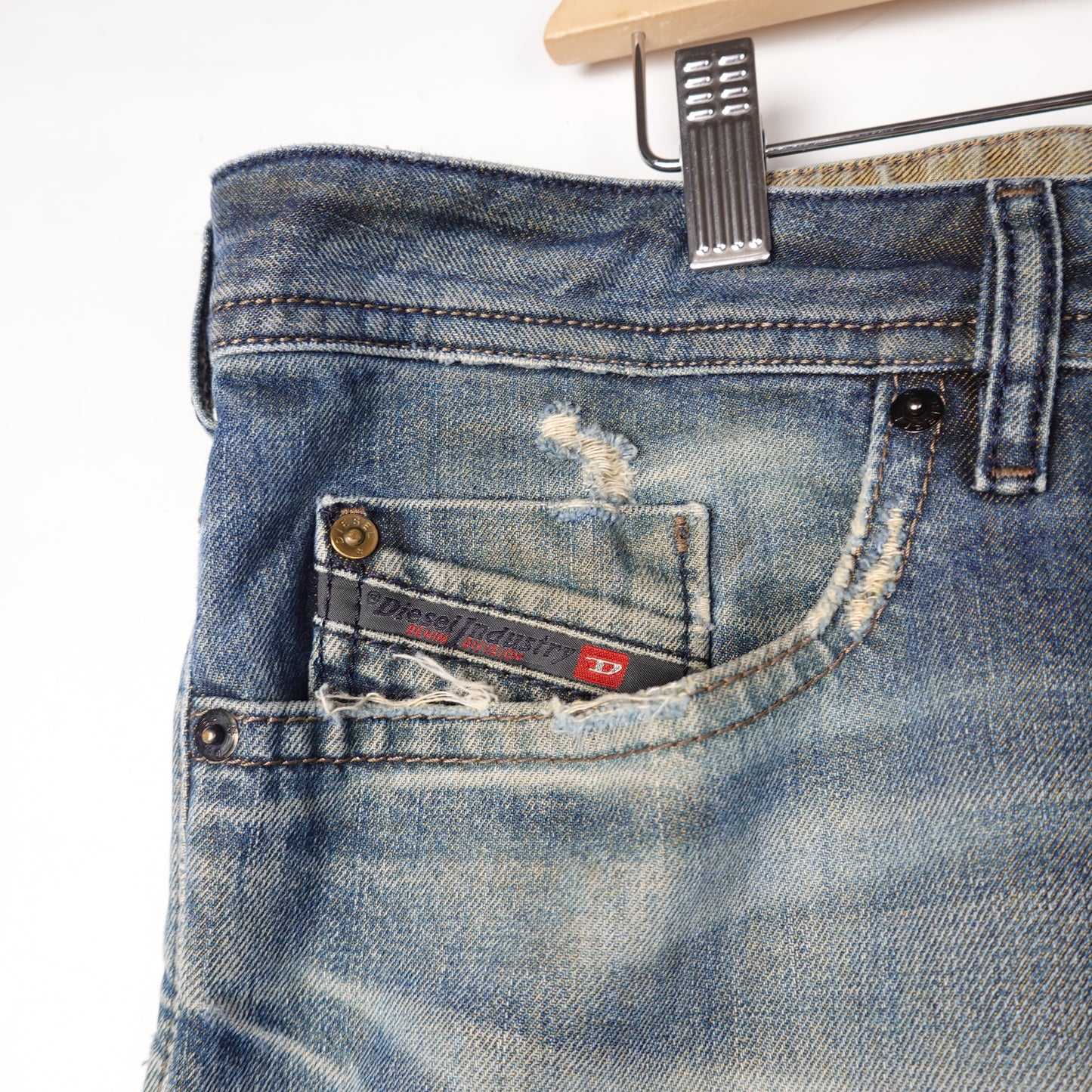 Diesel Repaired Denim Pants - Size 36