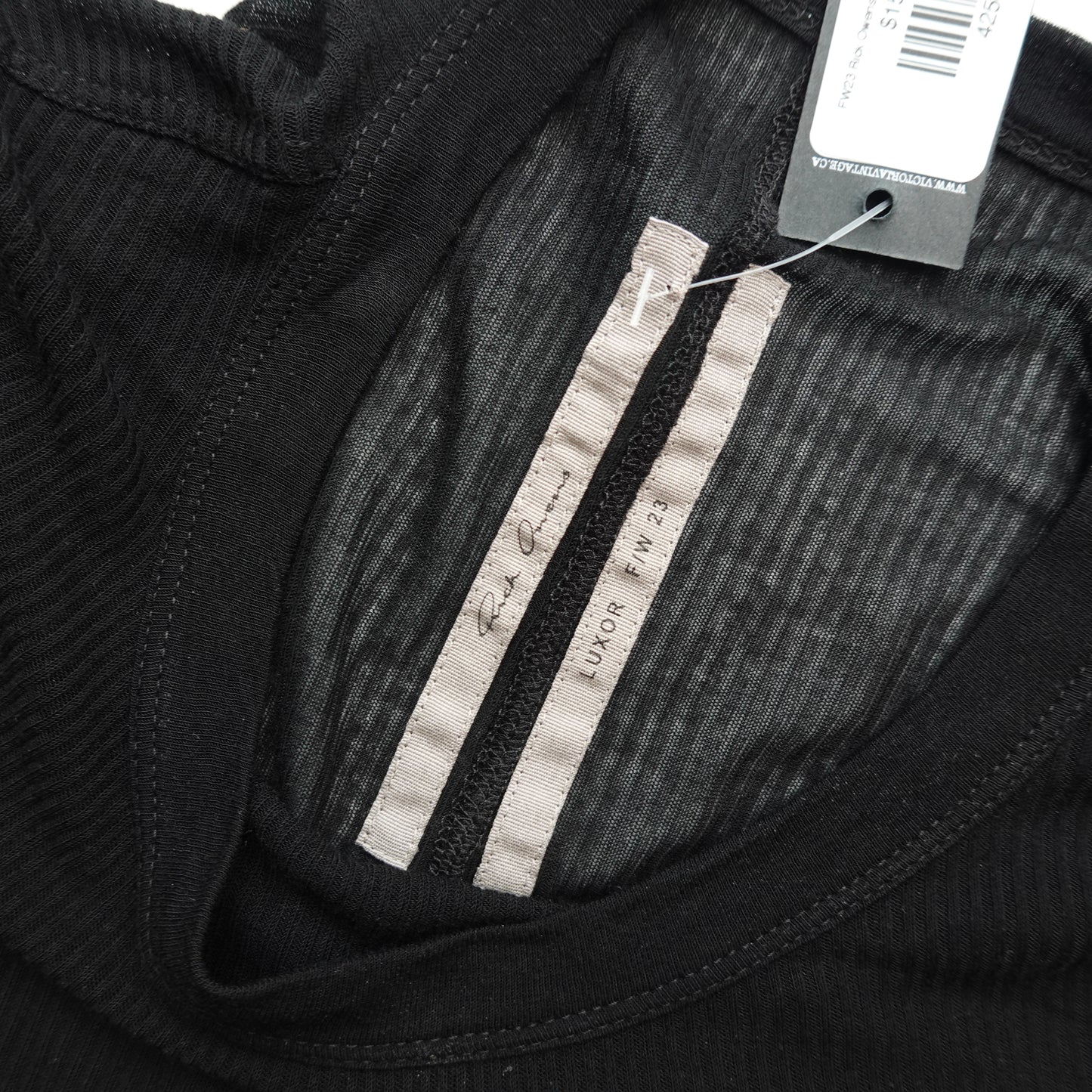 FW23 Rick Owens Luxor Ribbed Long Sleeve - Size M