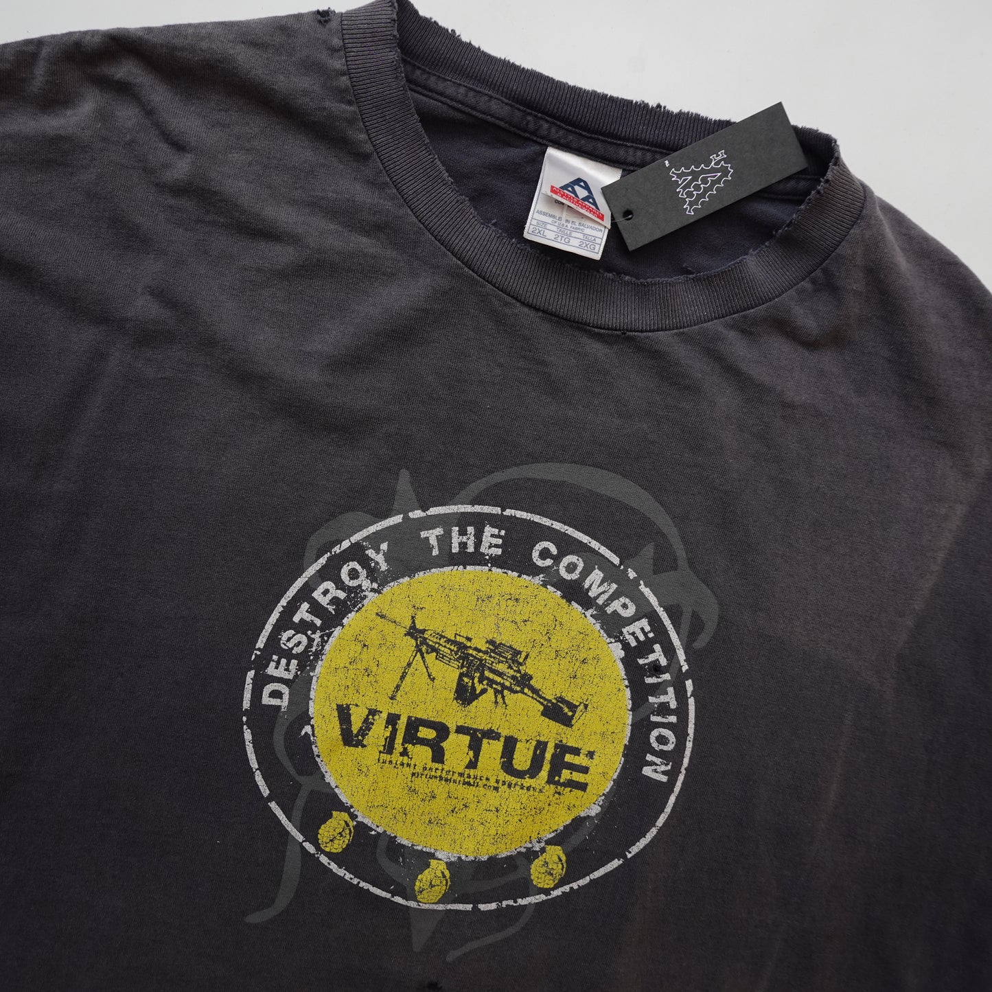 Vintage Virtue Machine Gun Tee - Size XXL