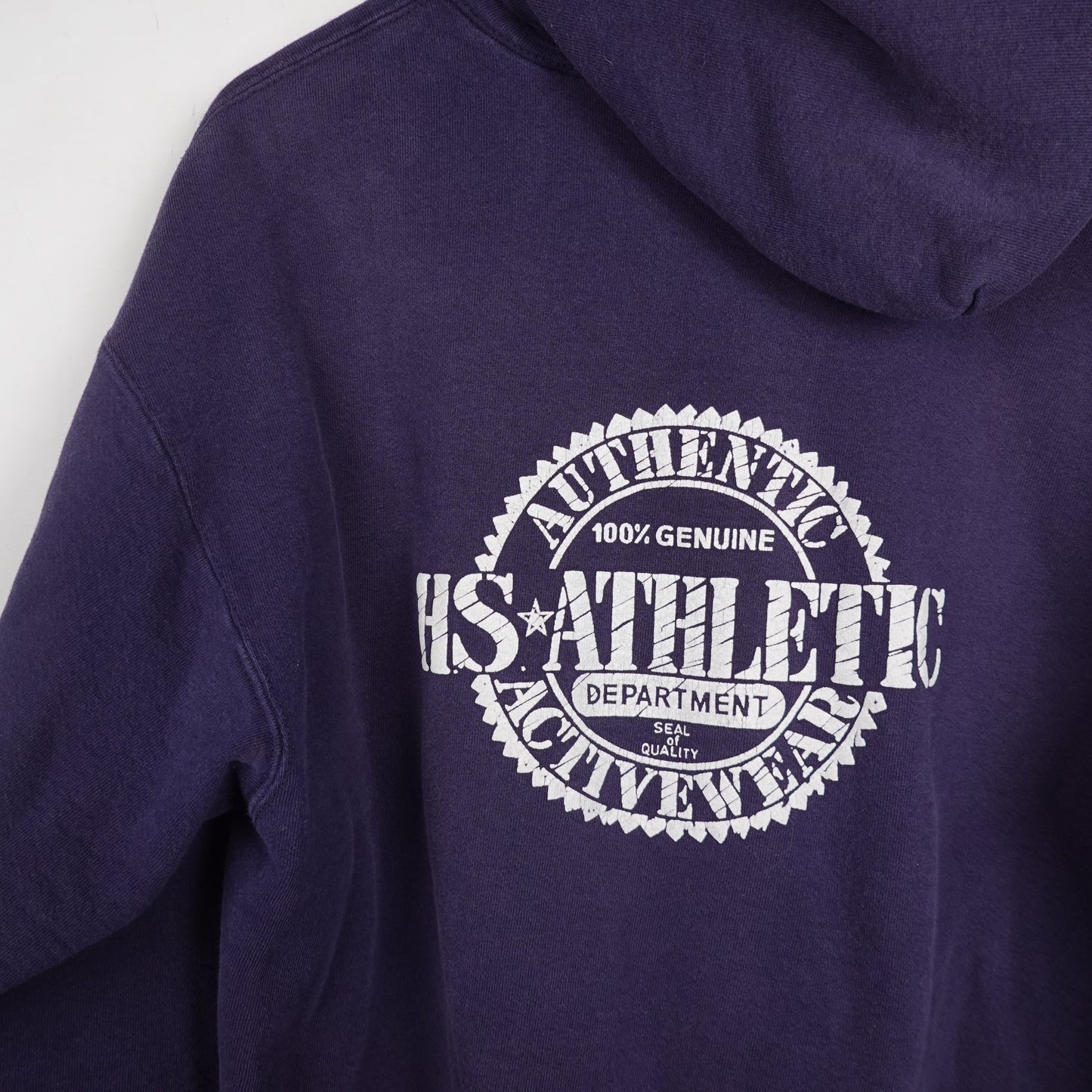 1990s HS Athletics Heavyweight Hoodie - Size L