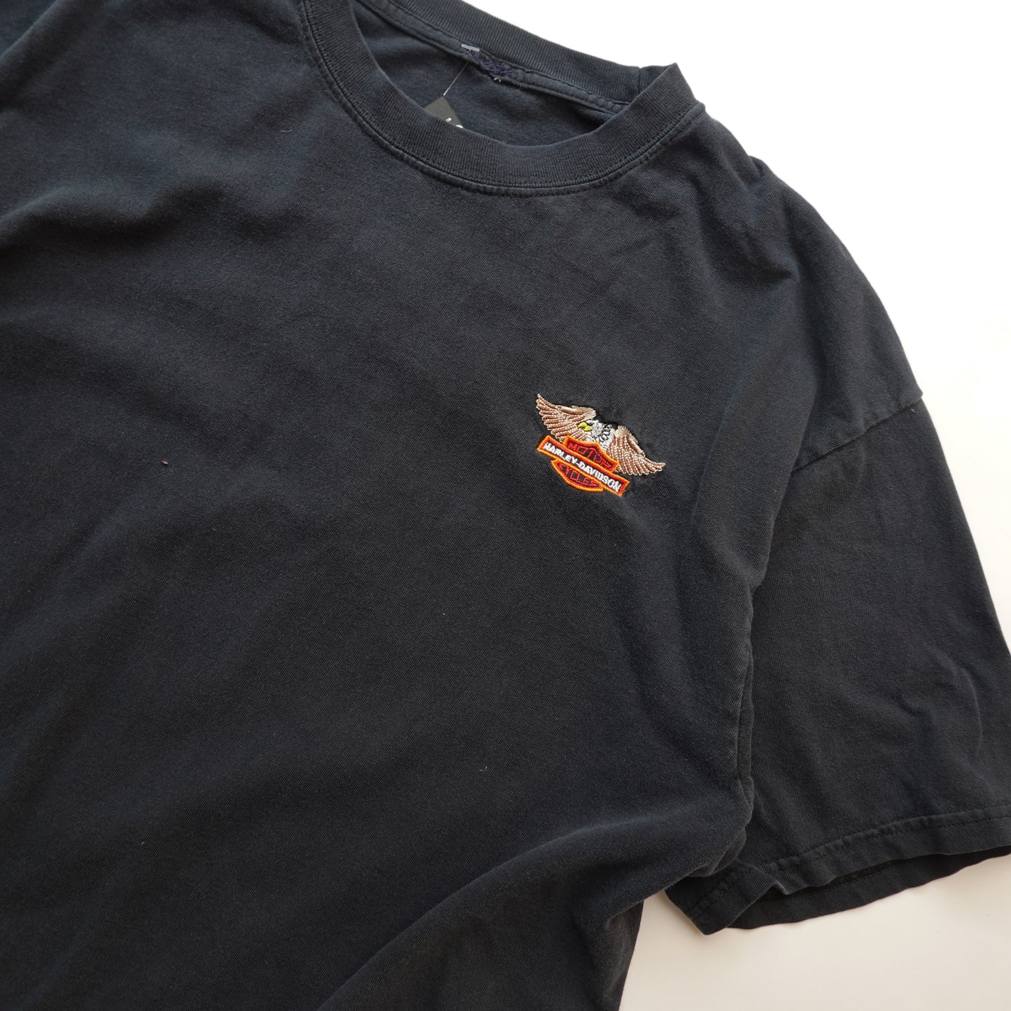 Y2K Harley Embroidered Tee - Size XL