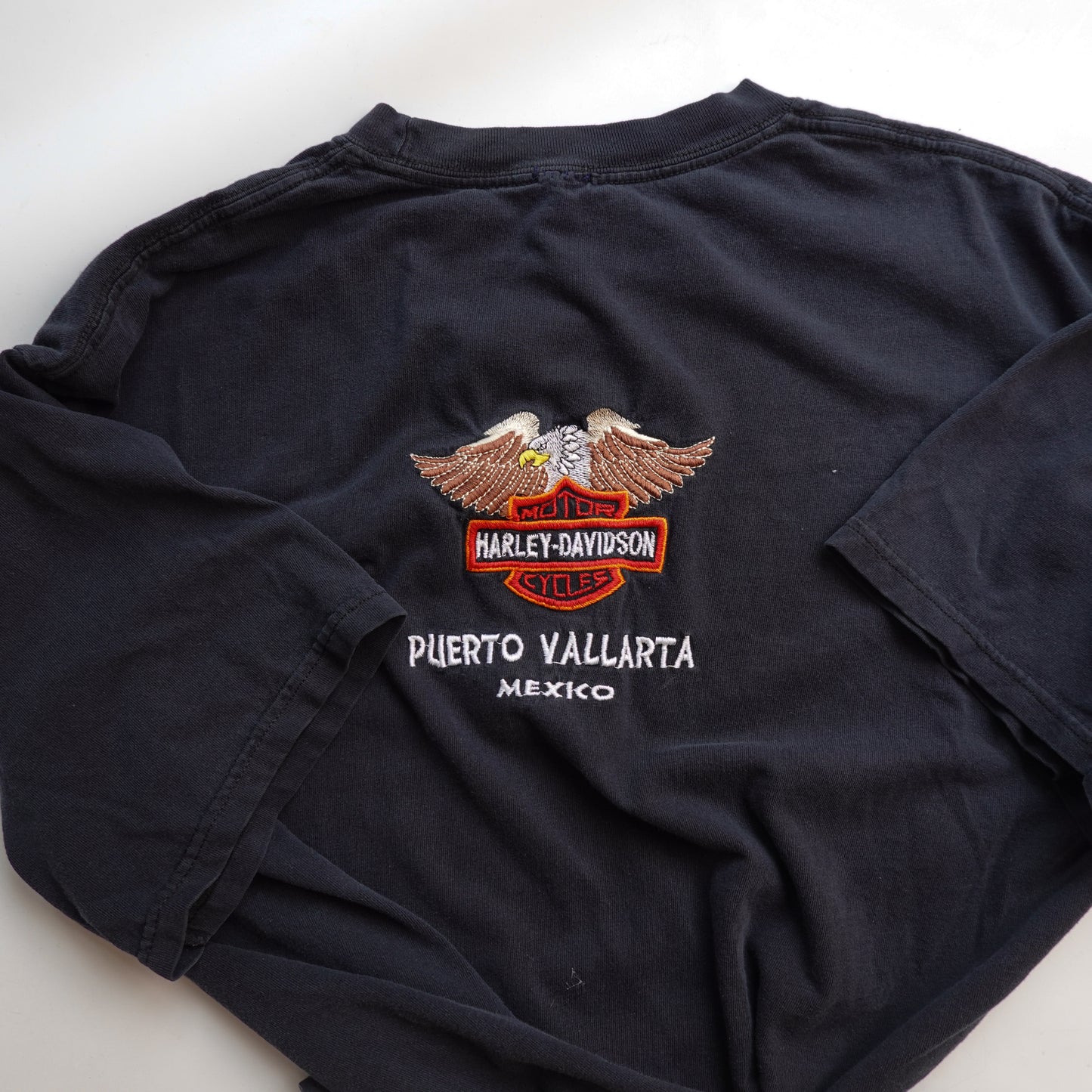 Y2K Harley Embroidered Tee - Size XL