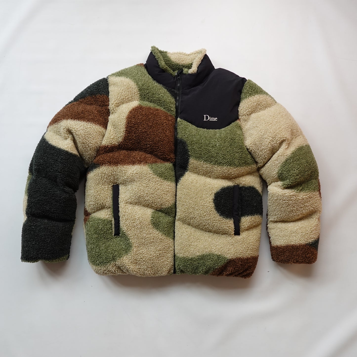 Dime Sherpa Puffer Jacket - Size XL