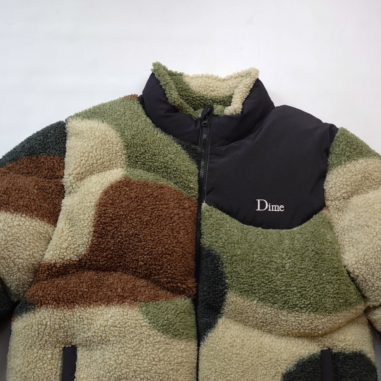 Dime Sherpa Puffer Jacket - Size XL