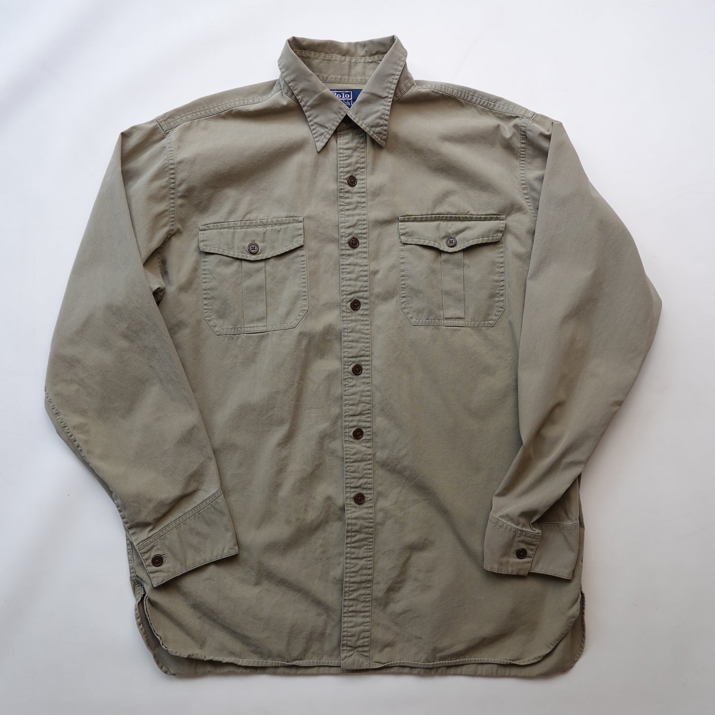 Polo RL Green Button up - Size L