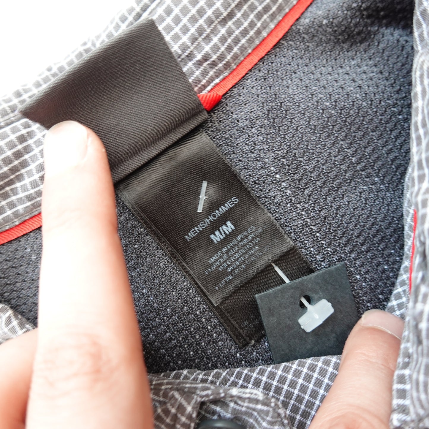 TNF Grid SS Button Up BLACK - Size M