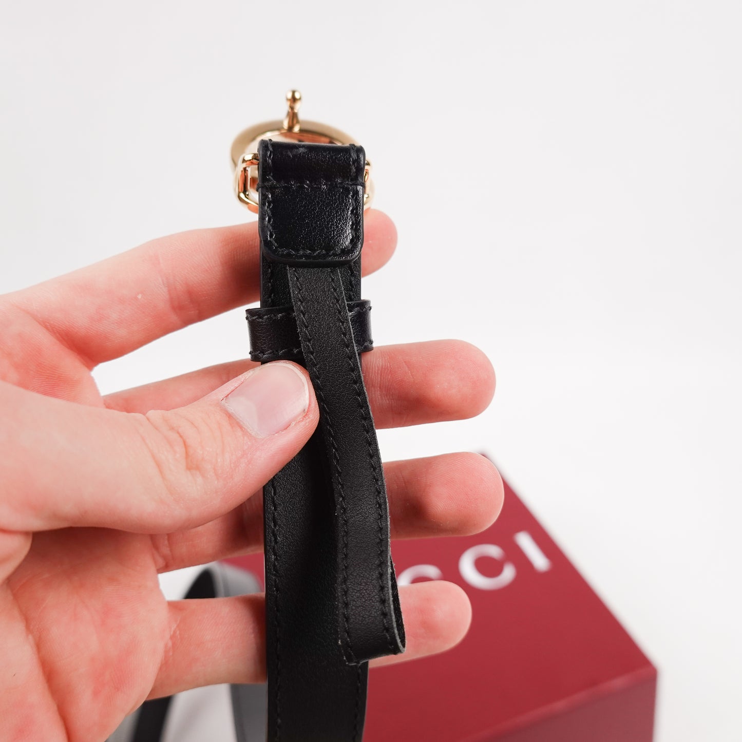 Gucci Cut GG Marmont Thin Belt - Size 95