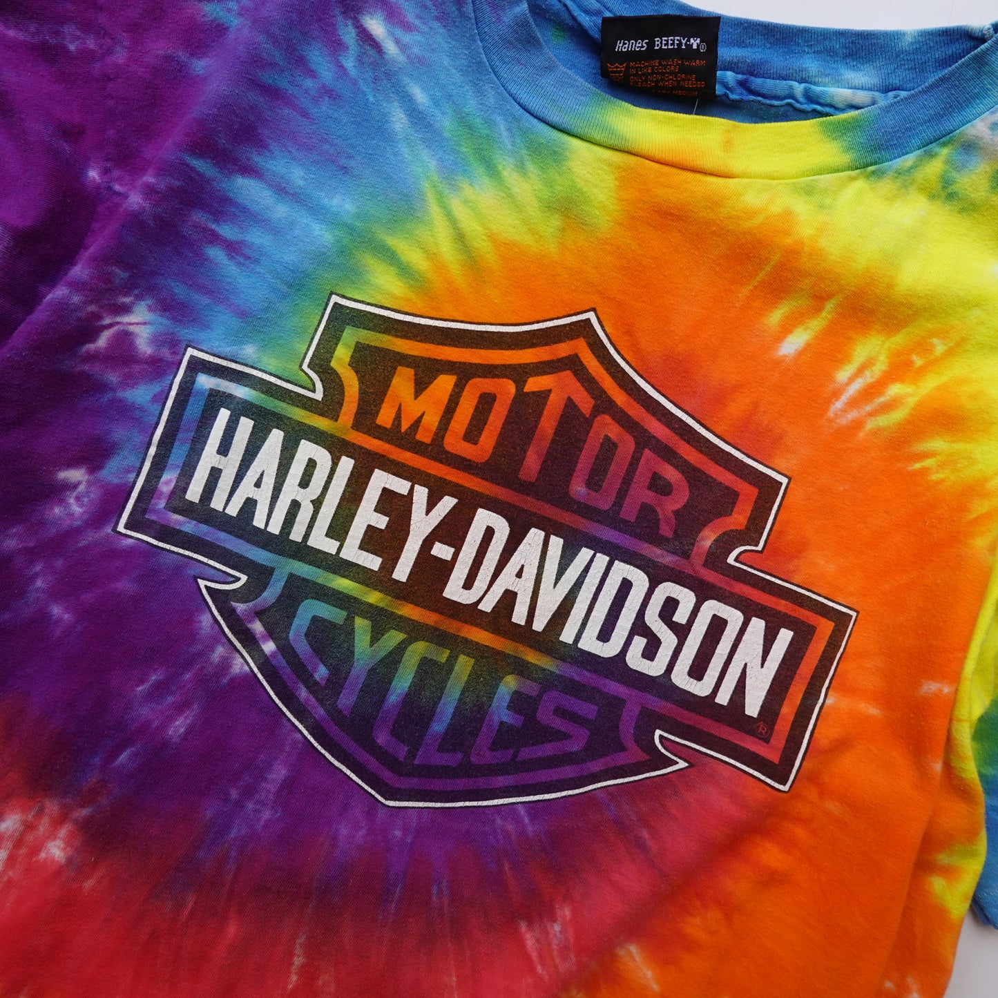 Vintage Harley Tie Dye Tee - Size XL