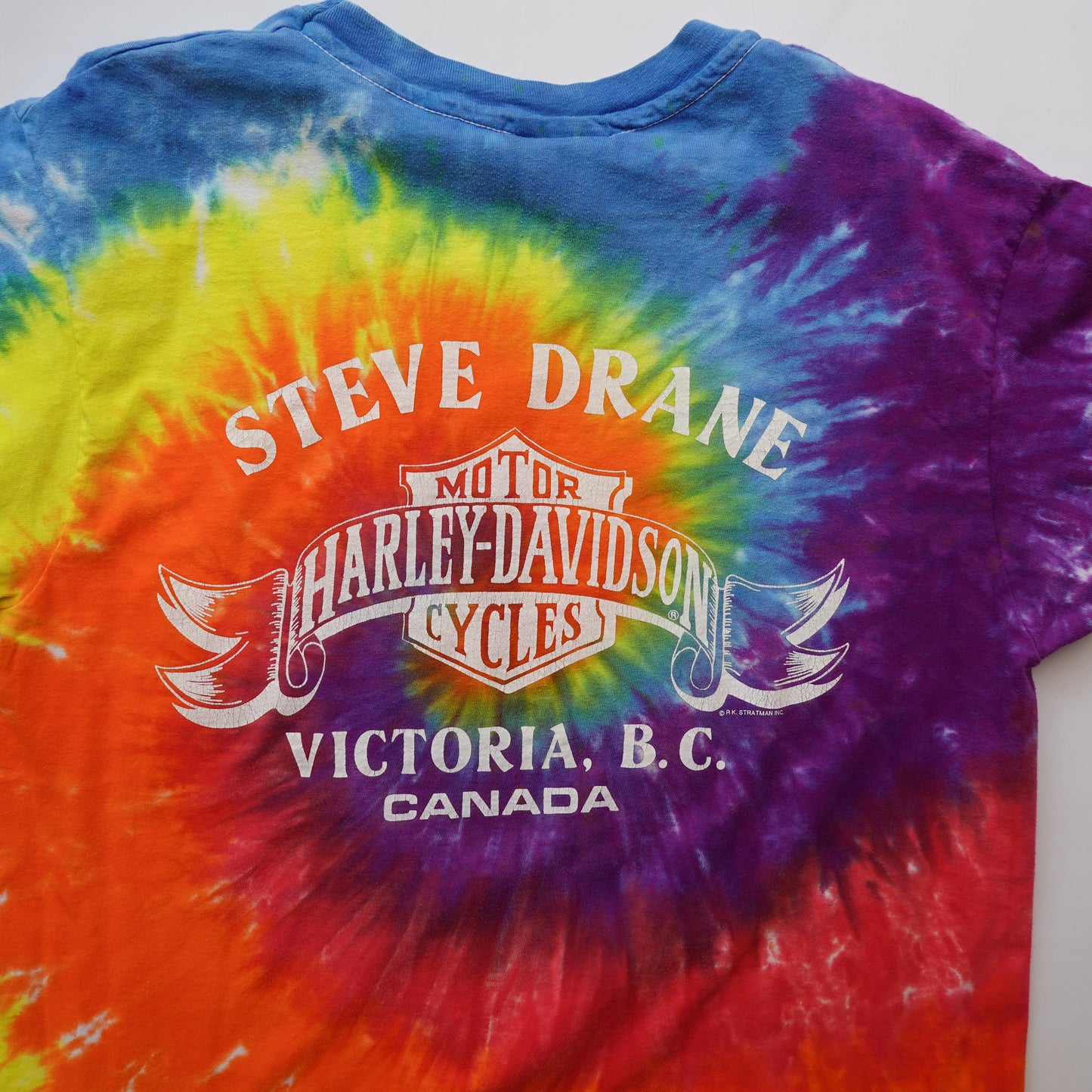 Vintage Harley Tie Dye Tee - Size XL