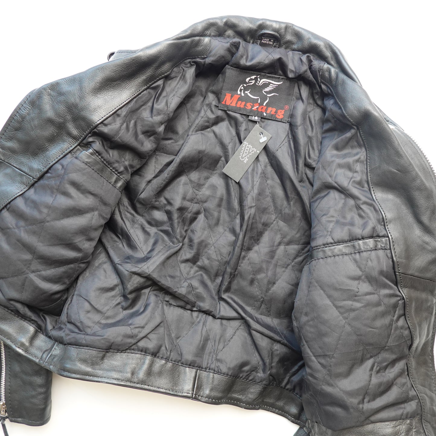 Vintage Mustang Leather Jacket - Size XS