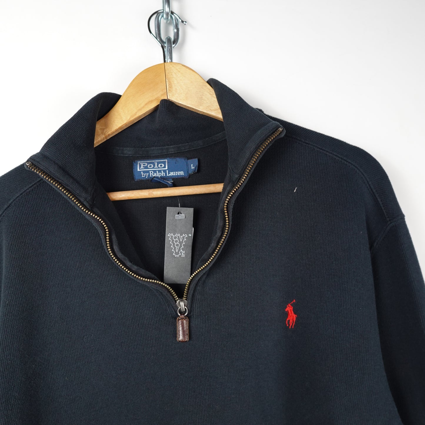 Polo RL 1/4 Zip Sweater - Size L