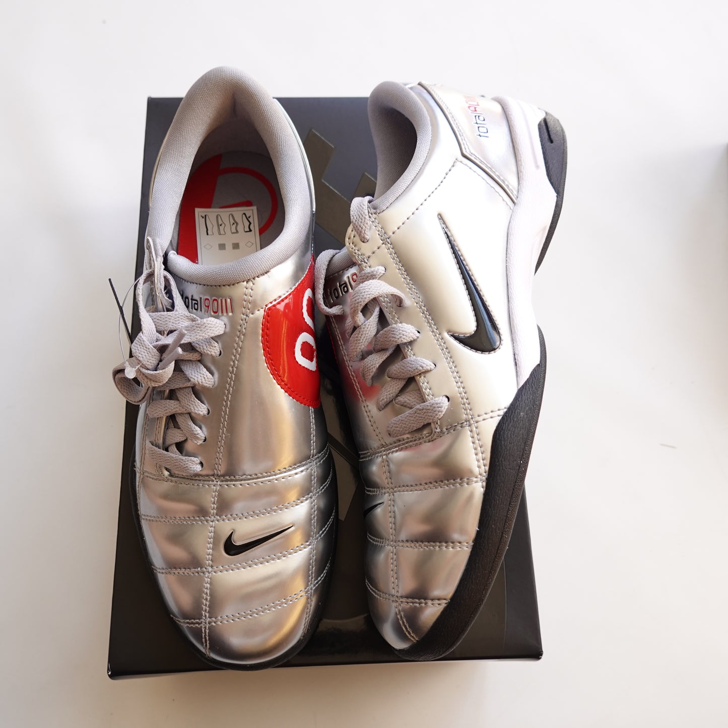 Nike Total 90 3 SP Metallic Silver Black - Size 9