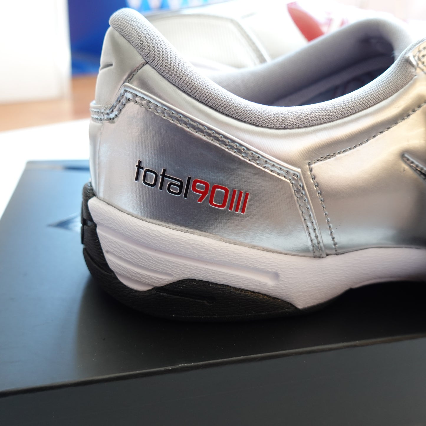 Nike Total 90 3 SP Metallic Silver Black - Size 9