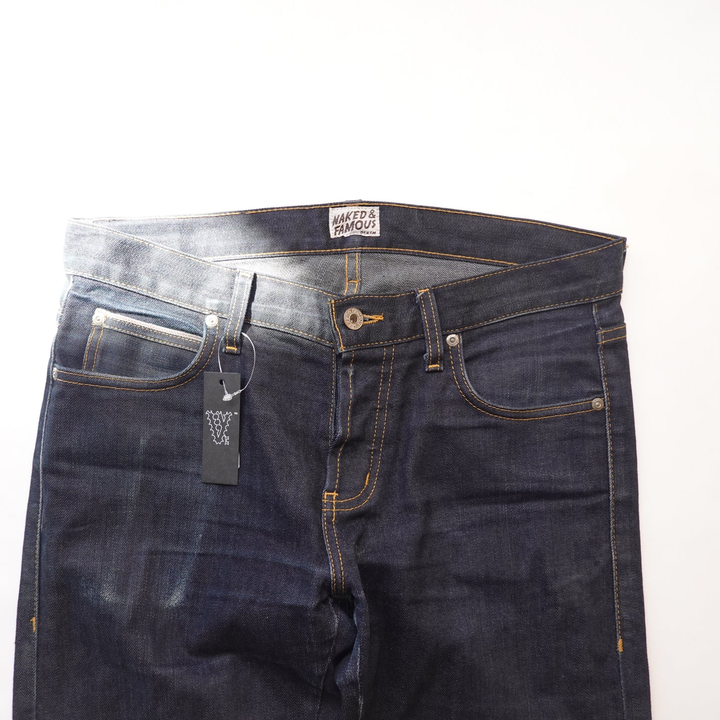 Naked & Famous Dark Wash Skinny Jeans - Size 32