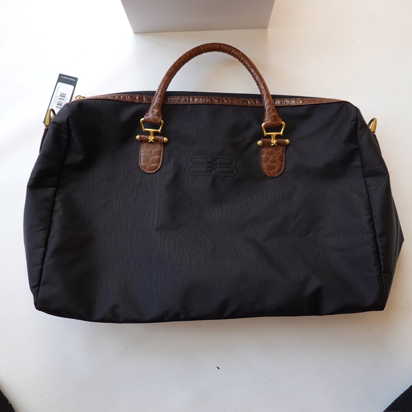Vintage Balenciaga Boston Bag Crocodile Strap