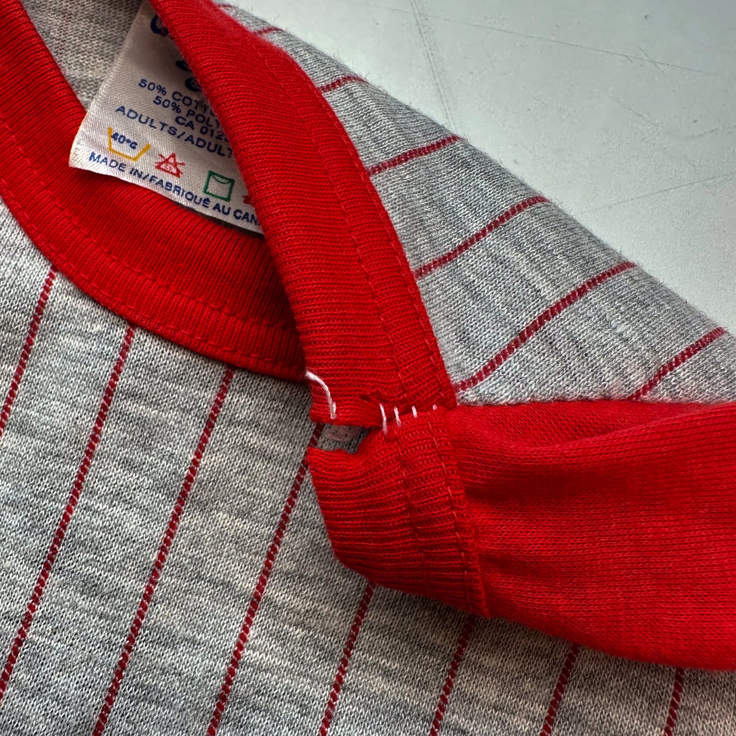 1980s Pinstripe Ball Tee - Size S