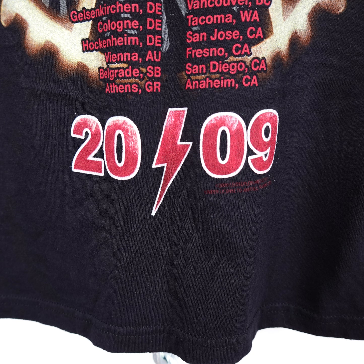2009 ACDC Tour Tee - Size S