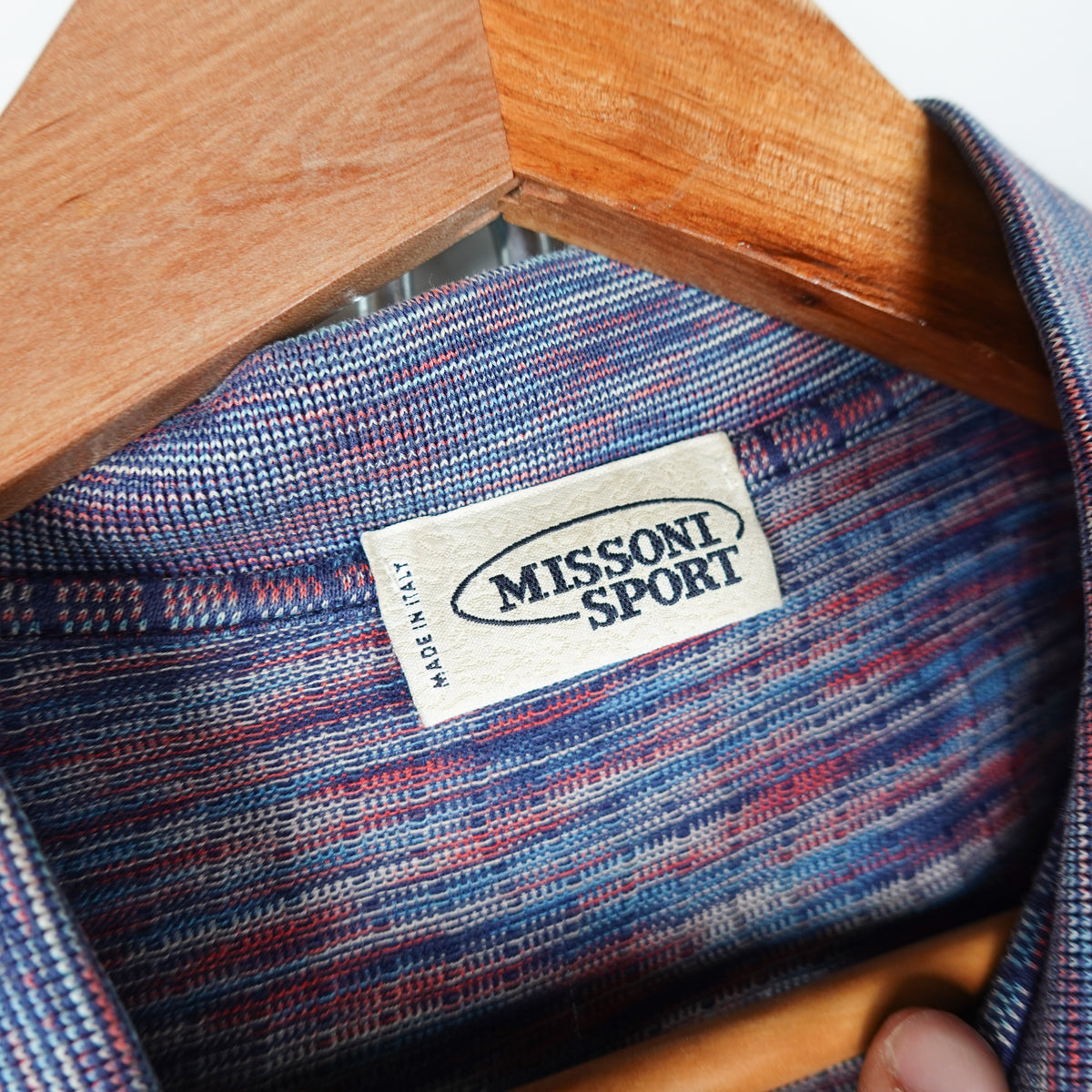 Missoni Sport Blue Polo Shirt - Size XL