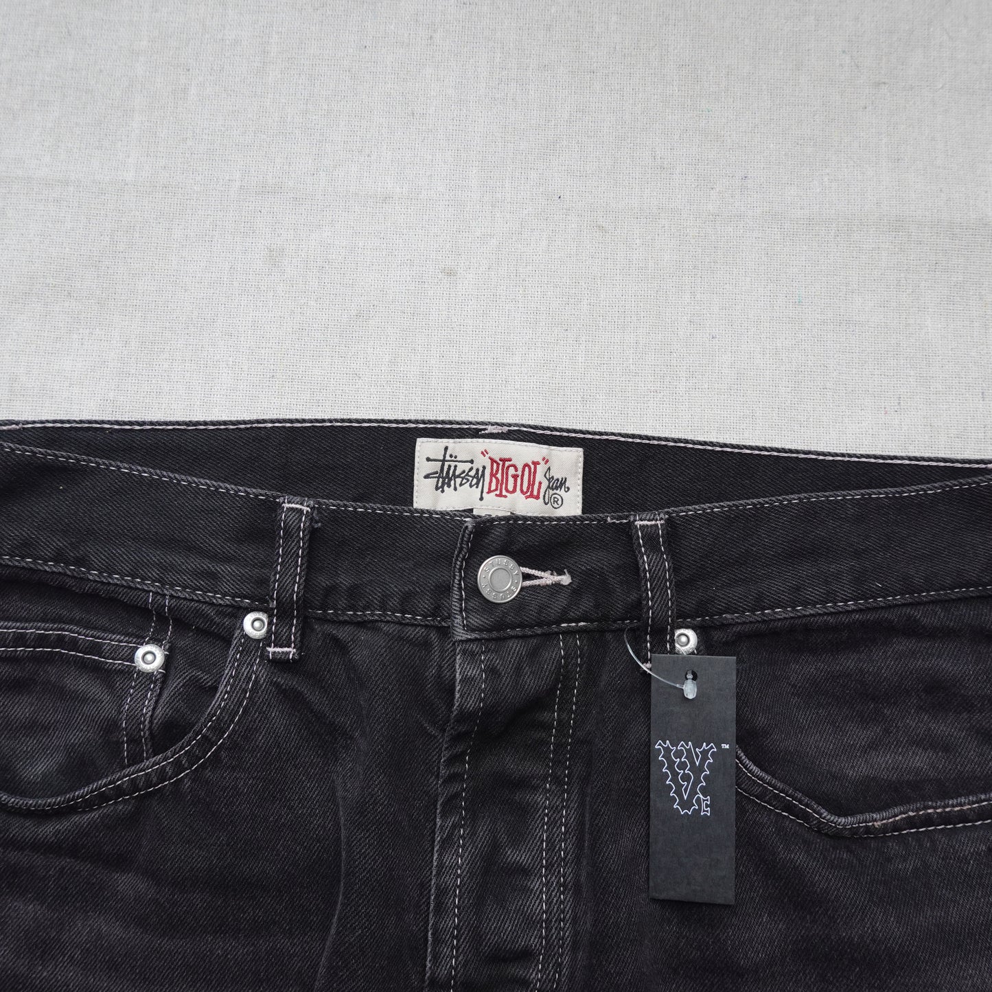 Stussy Big Ol' Jean BLACK - Size 30