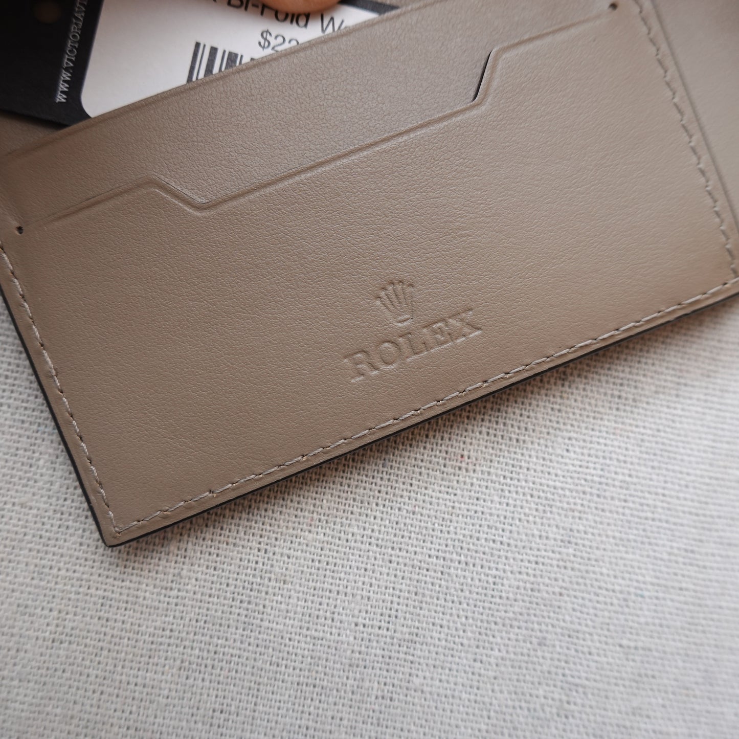 Rolex Bi-Fold Wallet Beige