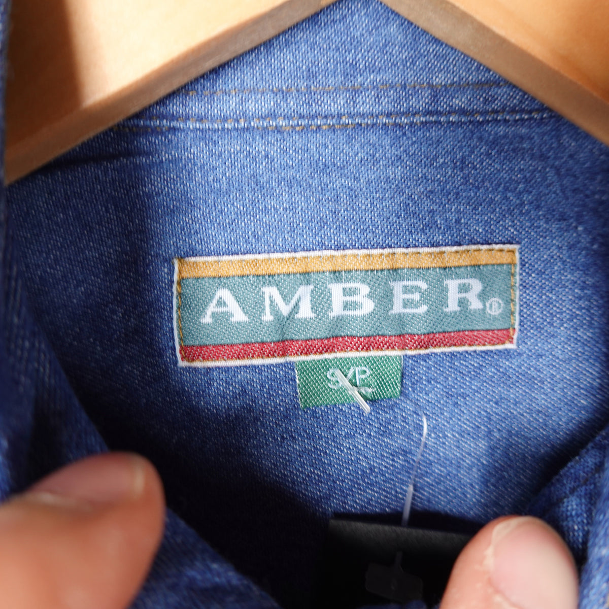 Vintage Amber SS Denim Button Up - Size L