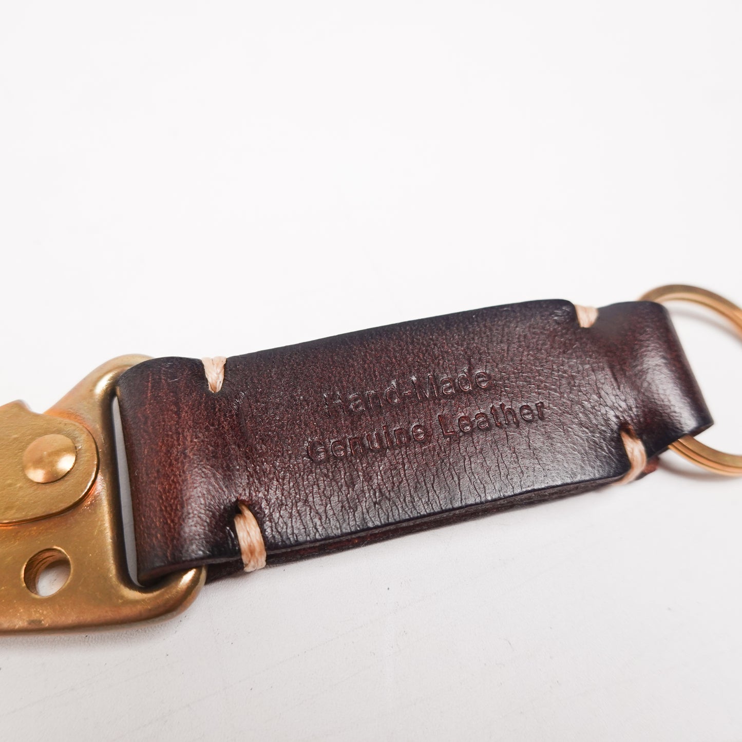 RRL Leather Carabiner Keychain