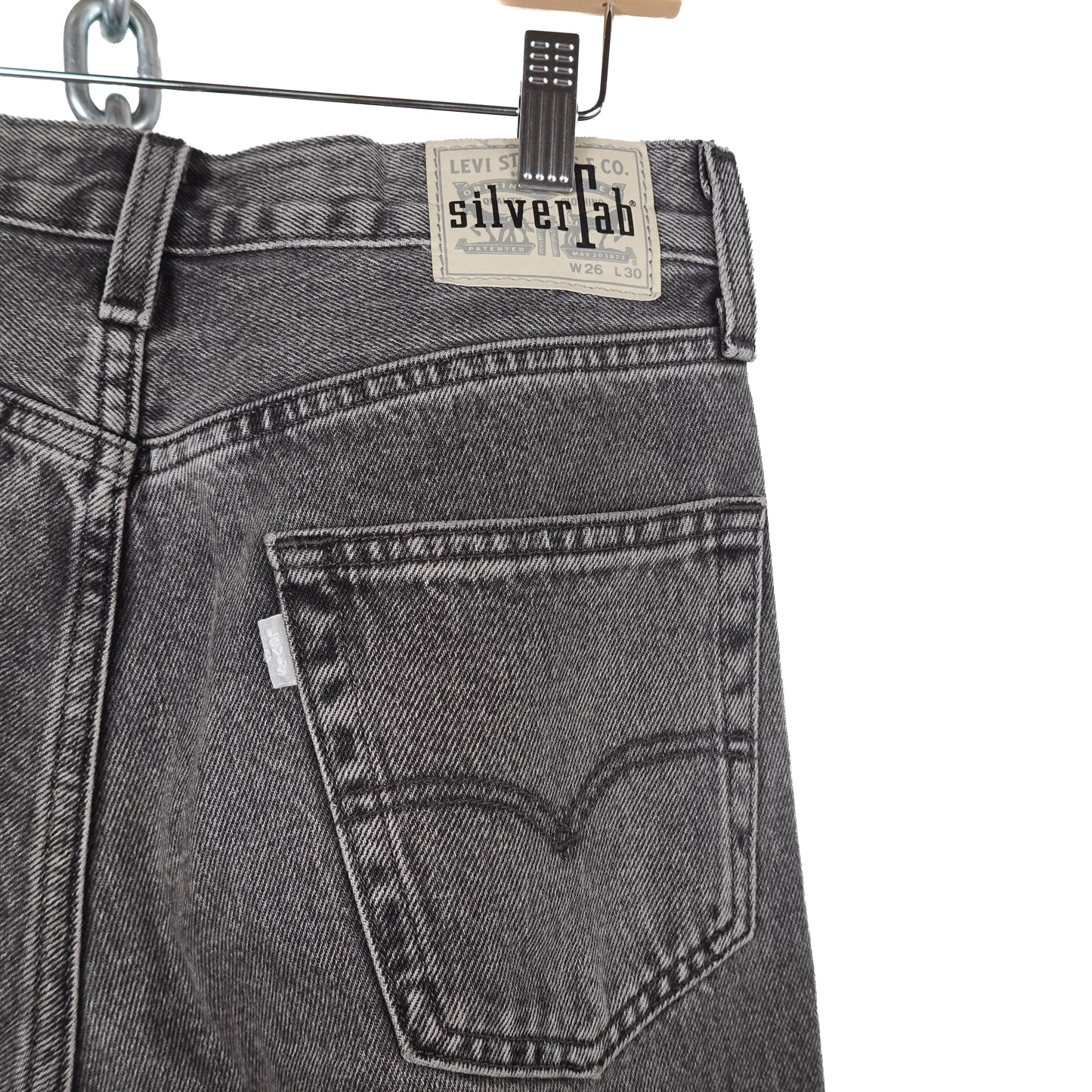 Levis Silver Tab Loose Black Jeans - Size 29