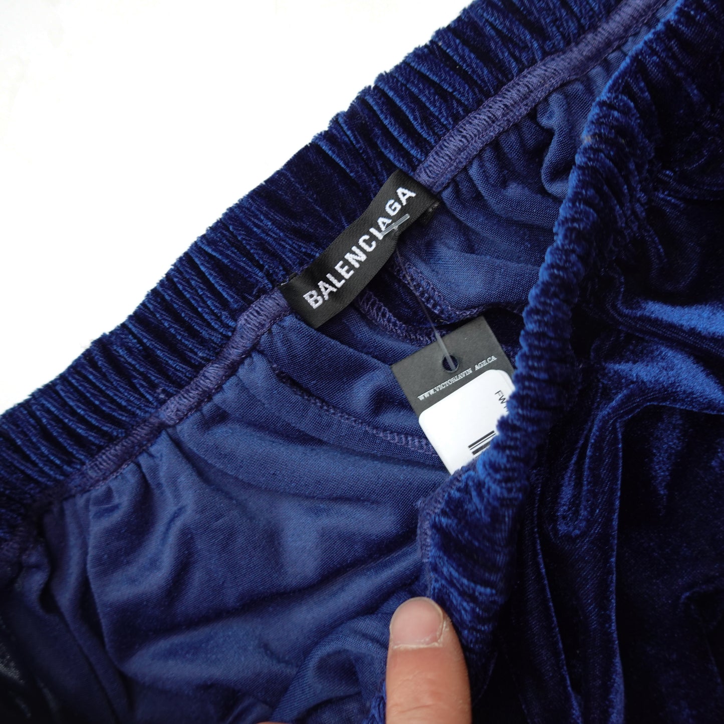 FW17 Balenciaga Velvet Runway Pant - Size L