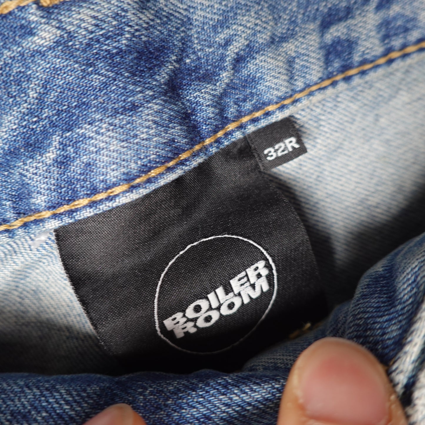 Boiler Room Printed Denim Pant - Size 34