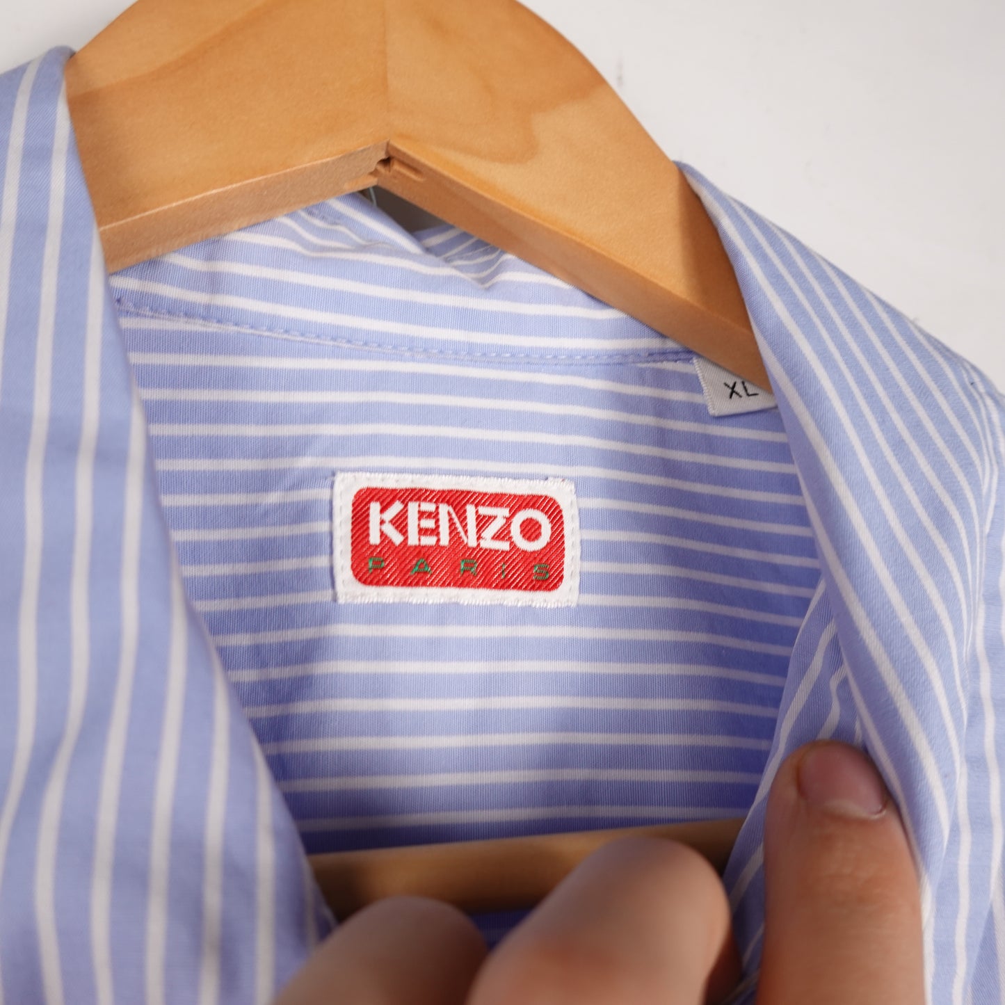 Kenzo Paris Striped Button Up Shirt - Size XL
