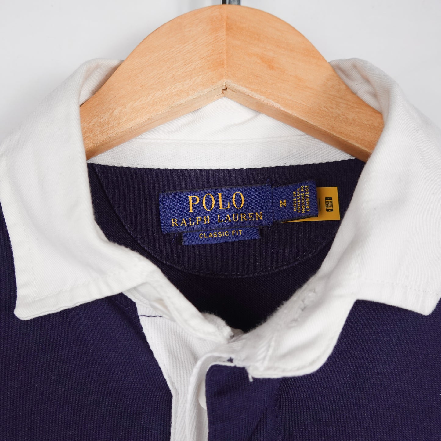 Polo RL Navy LS Rugby - Size M