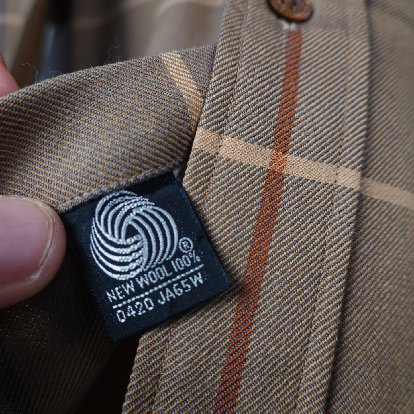 Vintage Burberry Wool Novacheck Button up - Size M