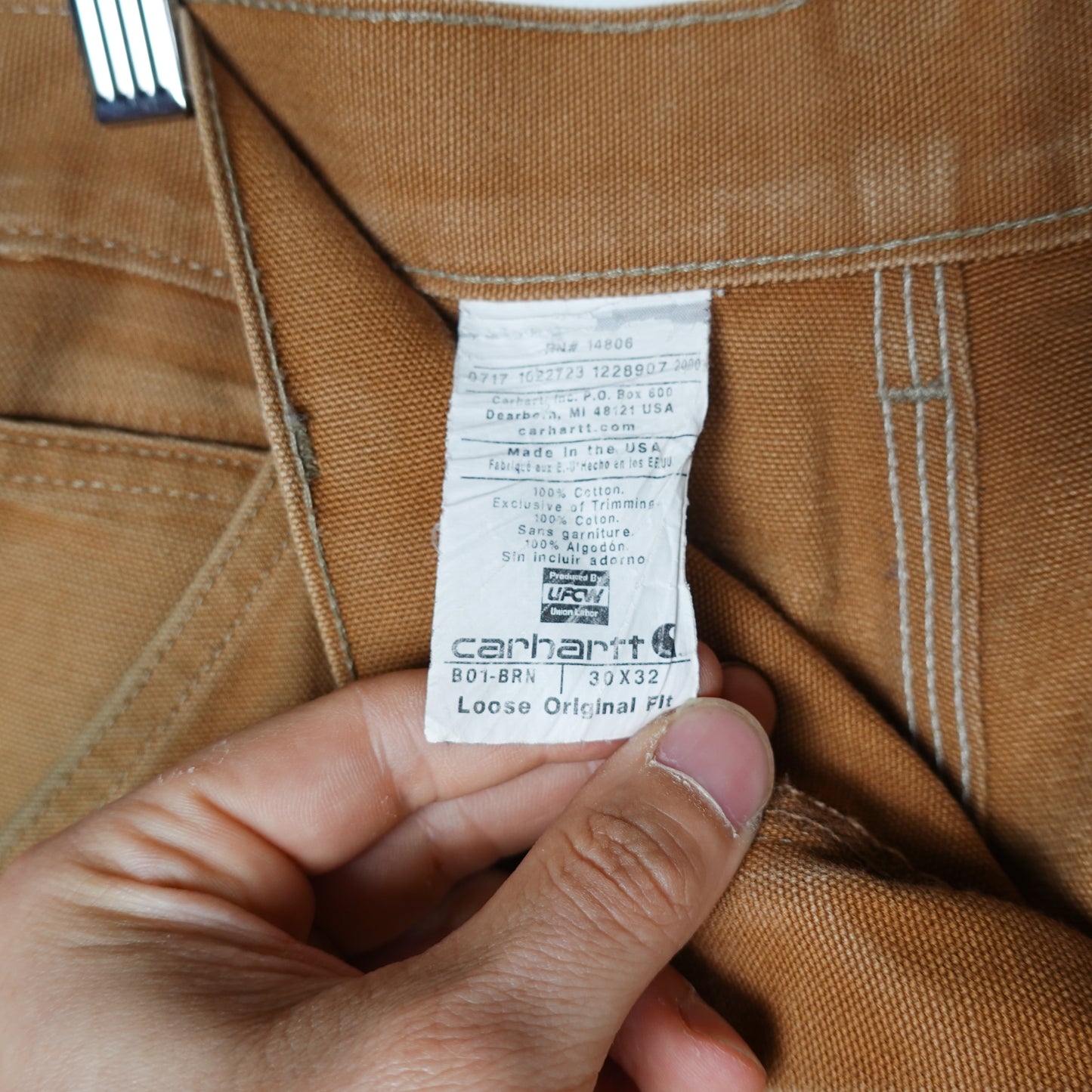 Carhartt Wheat Double Knees - Size 30