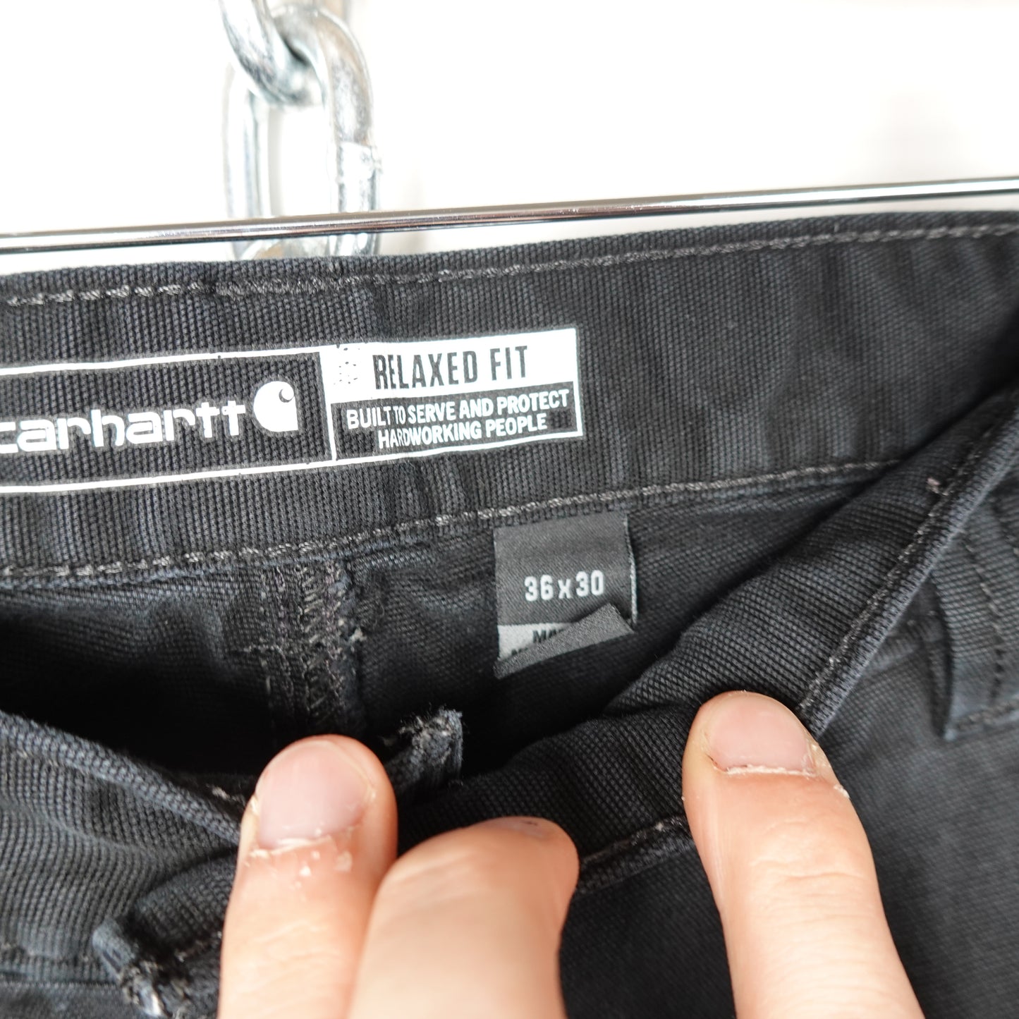 Carhartt Relaxed Fit Black Pant - Size 34