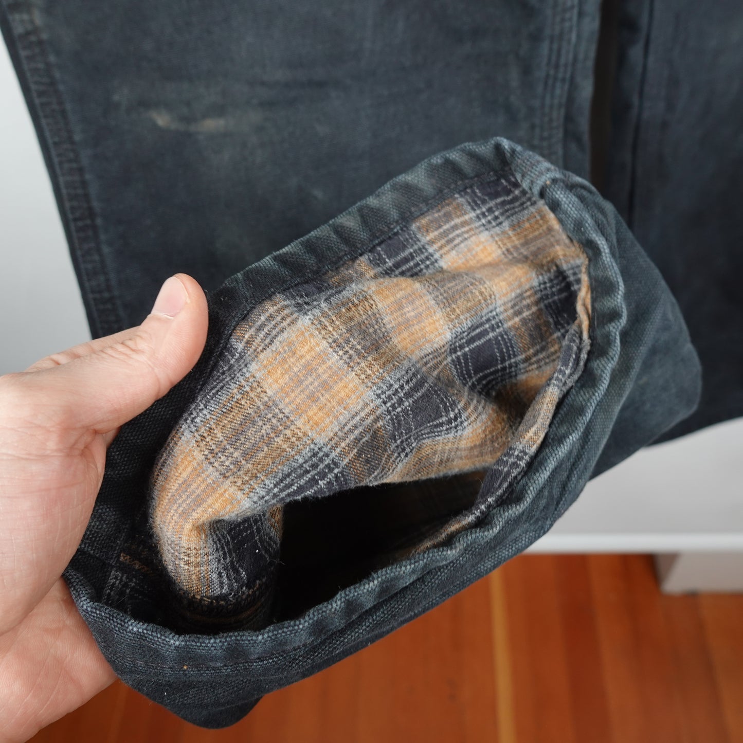 Carhartt Lined Heavy Black Singles - Size 36