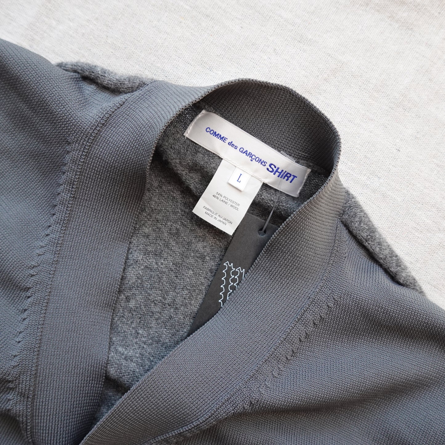 CDG Shirt Knit Cardigan- Size L