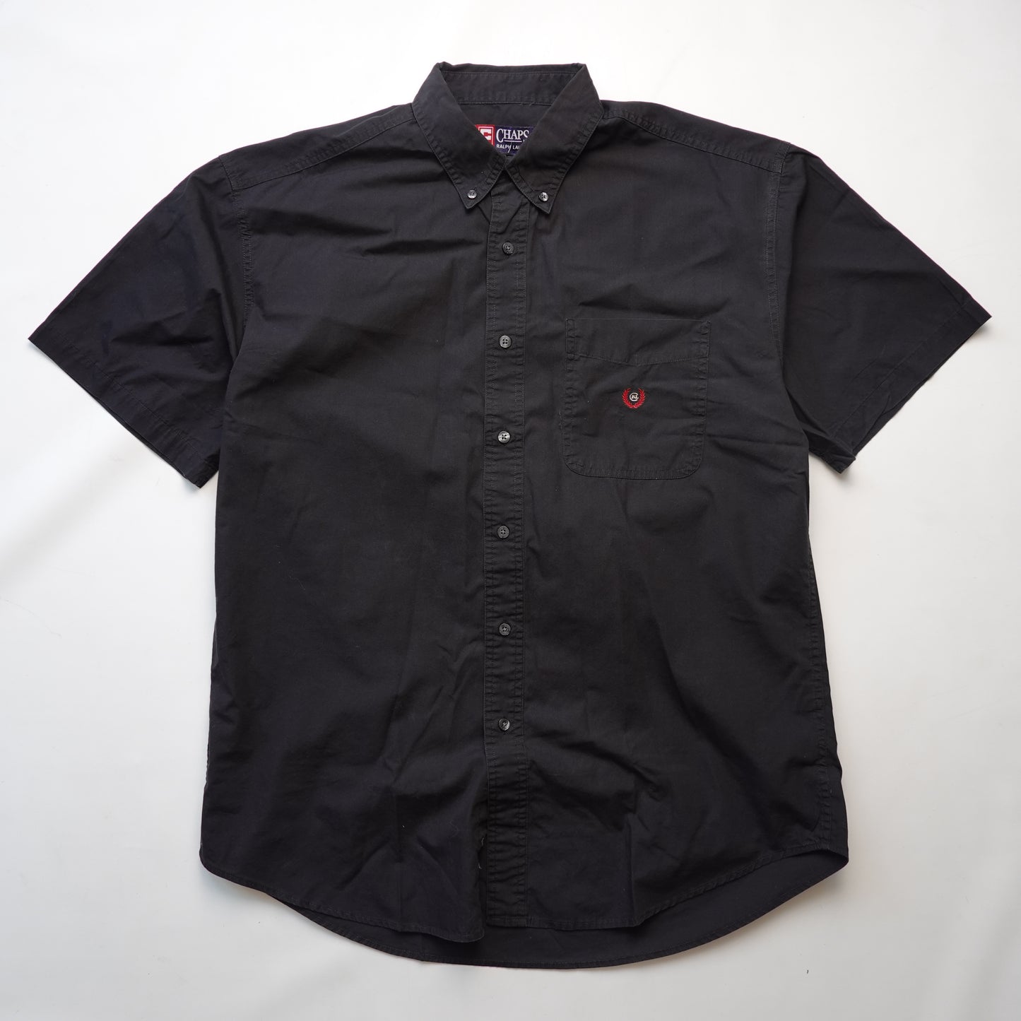 Vintage Chaps RL Black Button Up - Size L