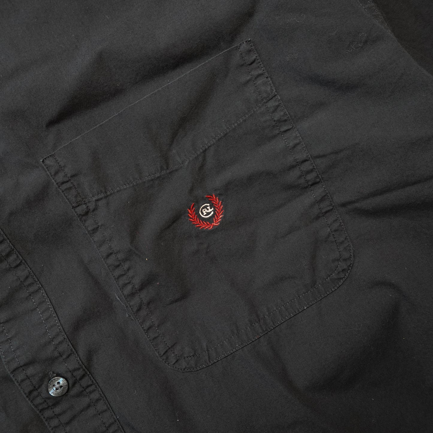 Vintage Chaps RL Black Button Up - Size L