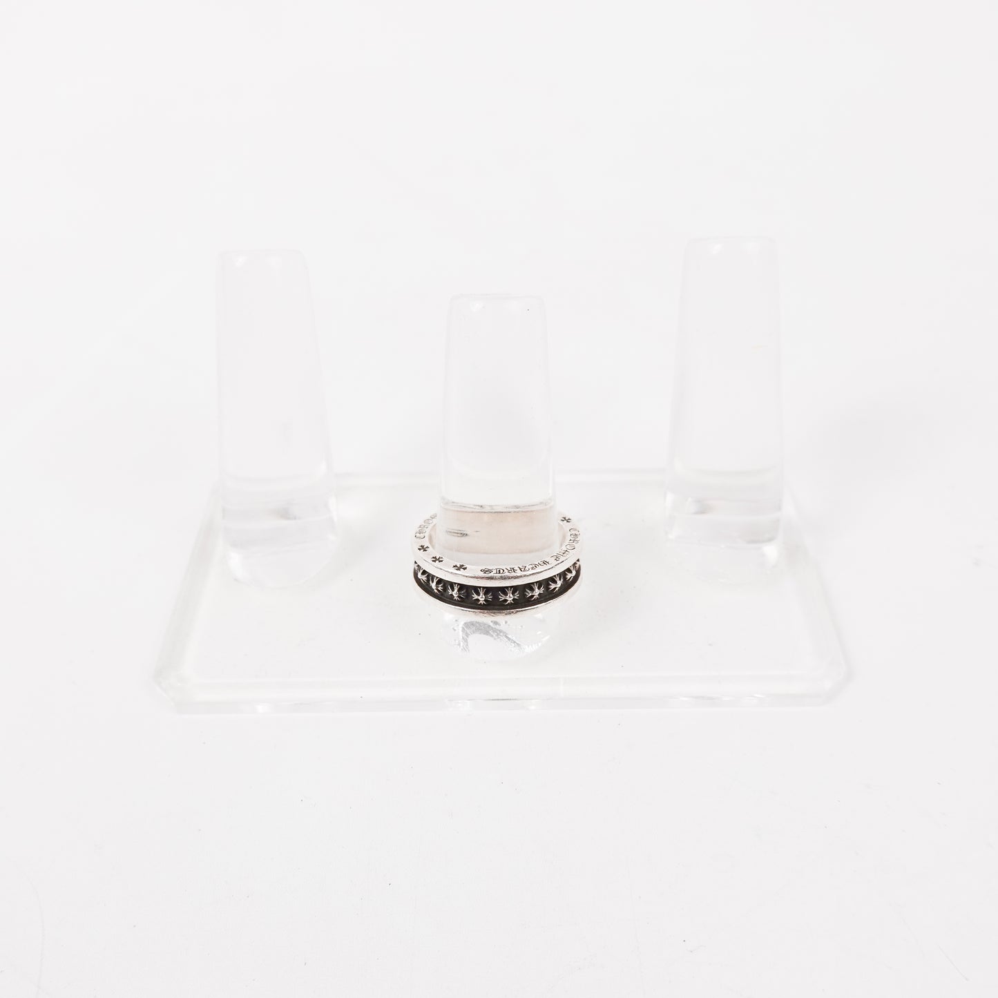 Chrome Hearts Mini Plus Ring - Size 10.5