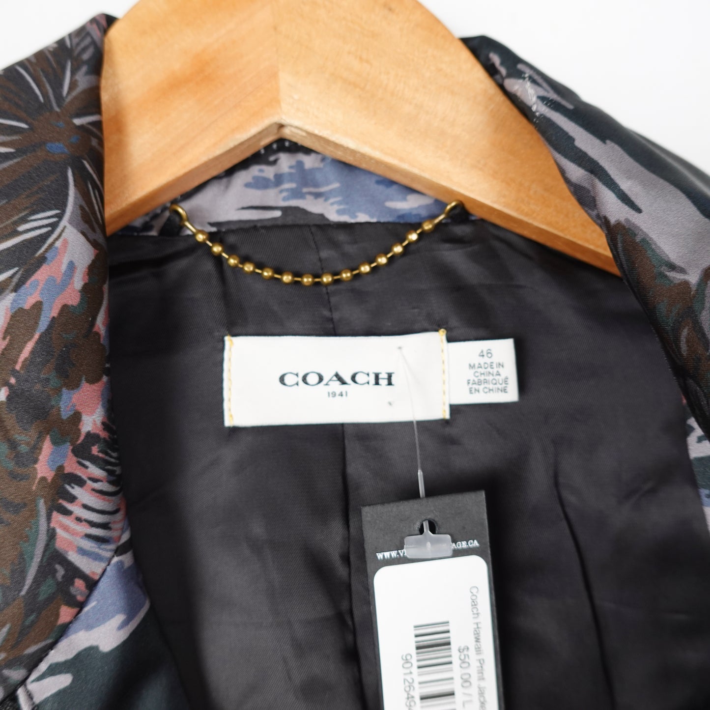 Coach Hawaii Print Jacket - Size 46