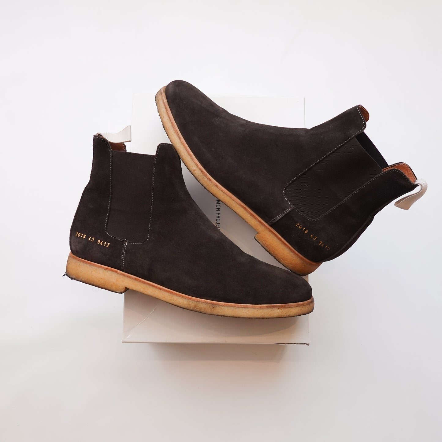 Common Project Suede Chelsea Boots - Size 43